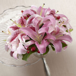Pink Oriental Lily Bouquet