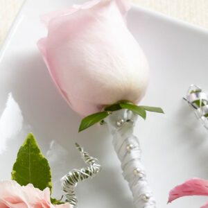 Pink Rose Boutonniere
