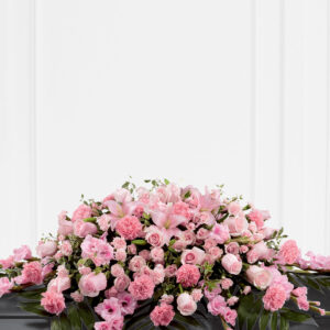 Mixed Casket Spray - Pink