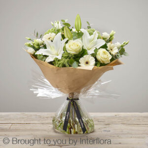 White Radiance Sympathy Hand-tied