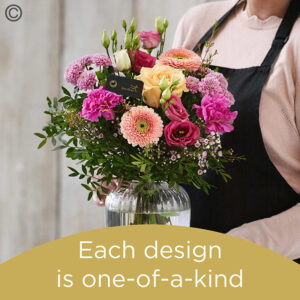 Vase made with the finest flowers