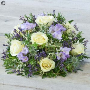 Rose and Freesia Posy - Lilac and White